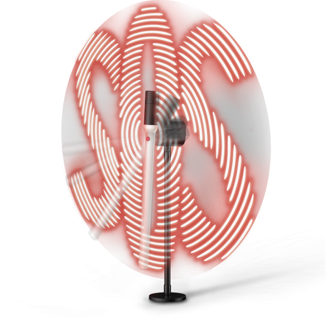 S-LIGHT displaying an SOS persistence-of-vision signal